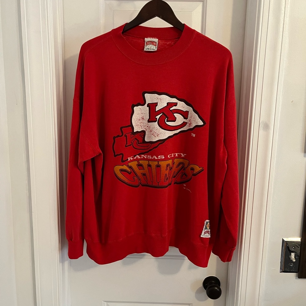 Vintage Nutmeg Mills Kansas City Chiefs‎ Crewneck
